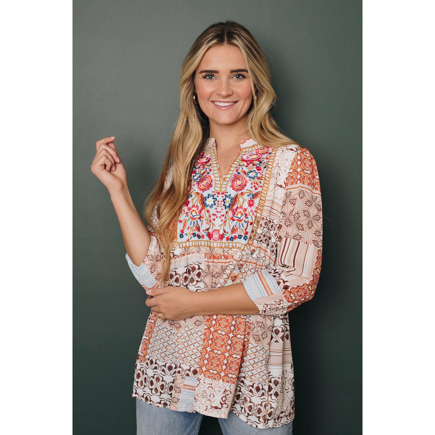 Tinna Boho Babydoll Top