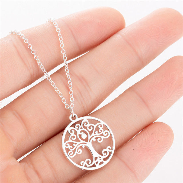 Jisensp Bohemian Wave Pendant Necklace Stainless Steel Jewelry Necklace for Women Beach Surfer Charms Collar Bijoux Femme