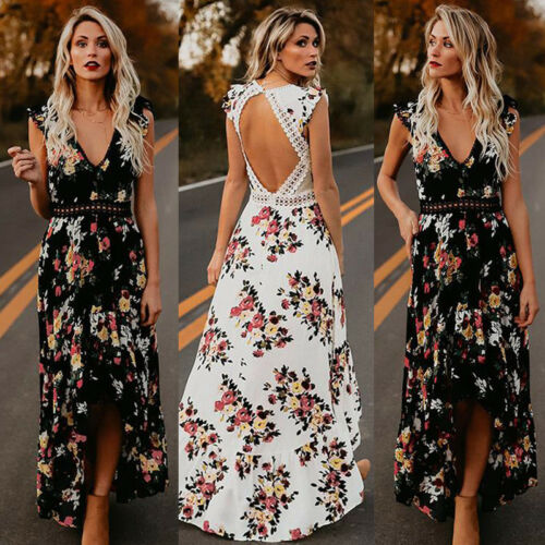 Women Elegant Vintage Boho Long Maxi Dress - Mountain Village Merchandise