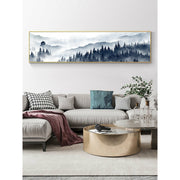New* MistyMorning: HD Printed Painting Mountain and Tree Decorative Painting - Mountain Village Merchandise