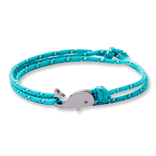 WhaleCharm: Rope Bracelet Charm - Mountain Village Merchandise