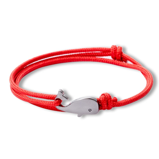 WhaleCharm: Rope Bracelet Charm - Mountain Village Merchandise