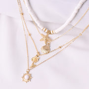 Boho Starfish Choker Pendent & Necklace