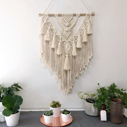 Macrame Woven Bedroom Wall Hanging Tapestry Boho Home Decor