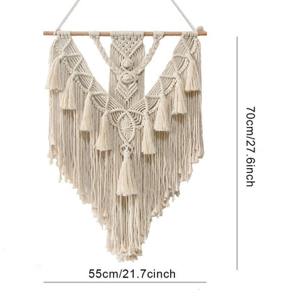 Macrame Woven Bedroom Wall Hanging Tapestry Boho Home Decor