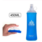 Aonijie blue  collapsable water bottle BPA free