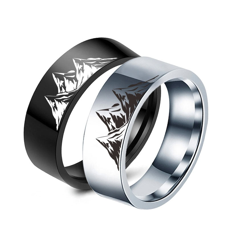 Minds Versus Mountains Jewellery for Men & Women 8mm Rings