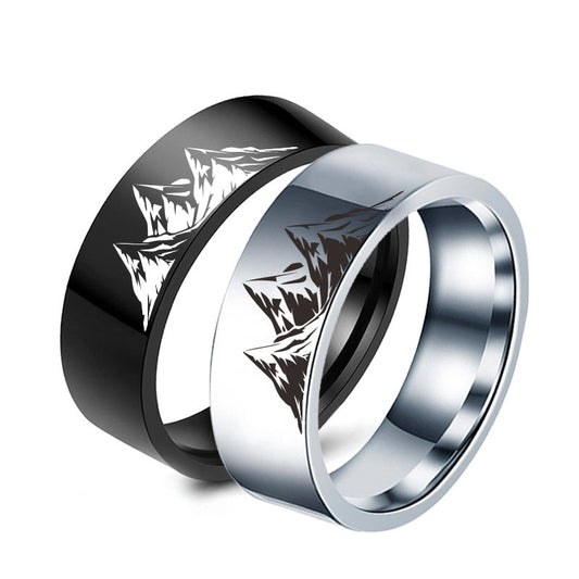 Minds Versus Mountains Jewellery for Men & Women 8mm Rings