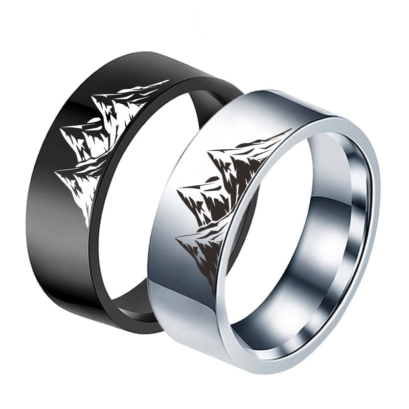 Minds Versus Mountains Jewellery for Men & Women 8mm Rings