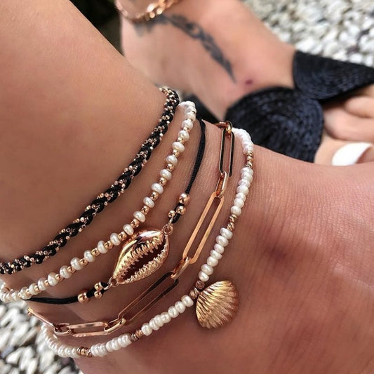 Layered Anklet Braclet for Her Boho Summer Beads: ZOSHI Jewellery - Mountain Village Merchandise