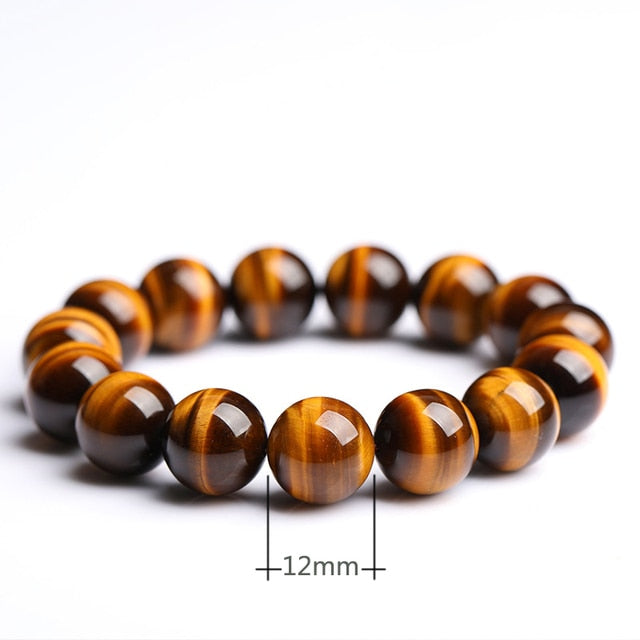 Mens Tiger Eye Beads Bracelet - Limited Sizes Available!! - Mountain Village Merchandise