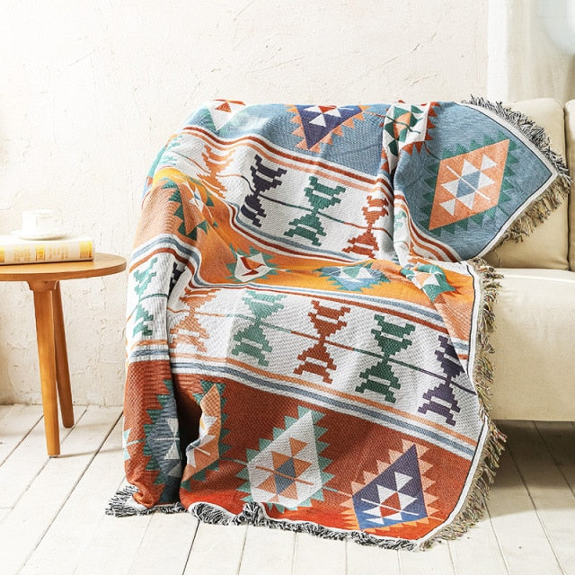 Throw Blankets: Tribal Knit Throw Blankets - Almost Gone!! - Mountain Village Merchandise