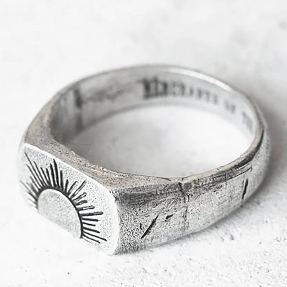 Rustic Sunshine Ring Men's