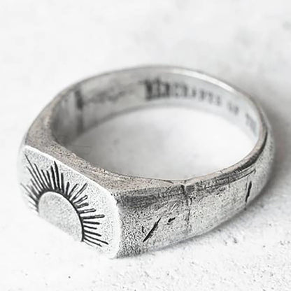 Rustic Sunshine Ring Men's