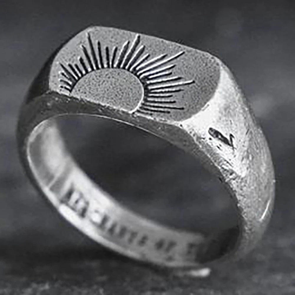 Rustic Sunshine Ring Men's