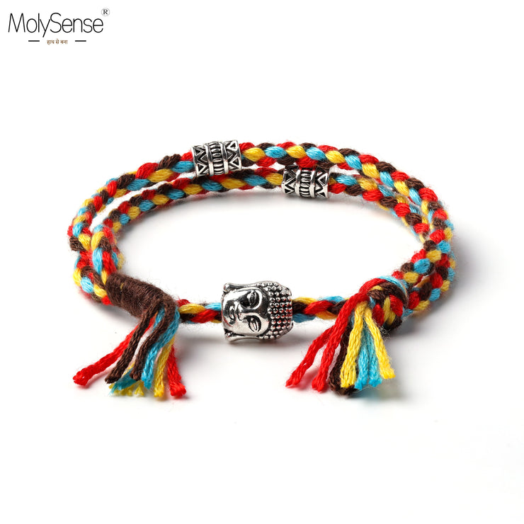 Charm Bracelet: Himalayan Charm Bracelet with Buddha Pendant - Mountain Village Merchandise