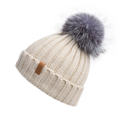 Women's 12" Cozy Pom Pomp Beanie Cream Outdoor