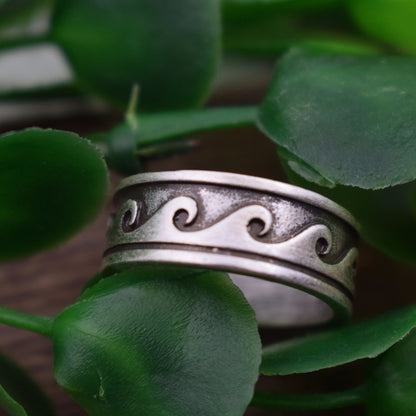 Hawaii Ocean Tribal Surfer Ring