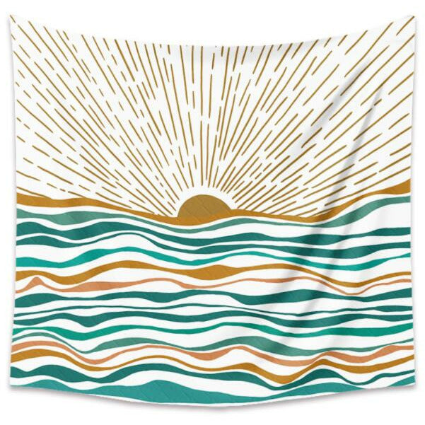 Happy Sunrise Tapestry: Mountain Village Merchandise - Mountain Village Merchandise