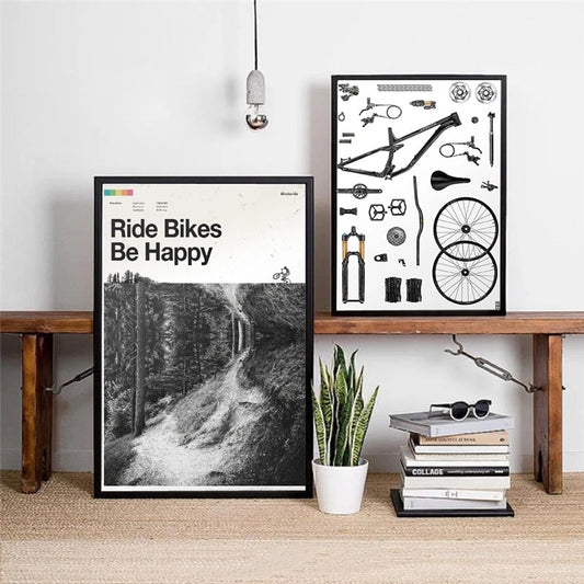 Ride Bikes. Be Happy | Interior Design & Wall Decor - Mountain Village Merchandise