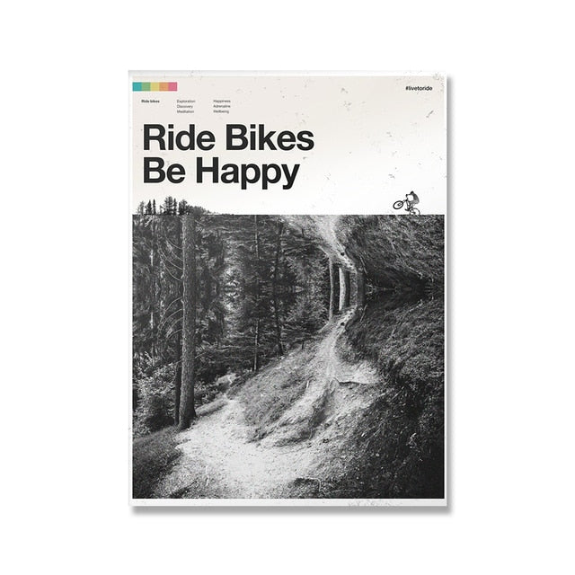 Ride Bikes. Be Happy | Interior Design & Wall Decor - Mountain Village Merchandise