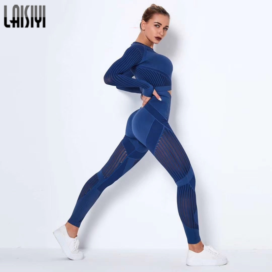 LAISIYI: Womens Workout Fitness Suit Running Outdoor Athletic Yoga Short