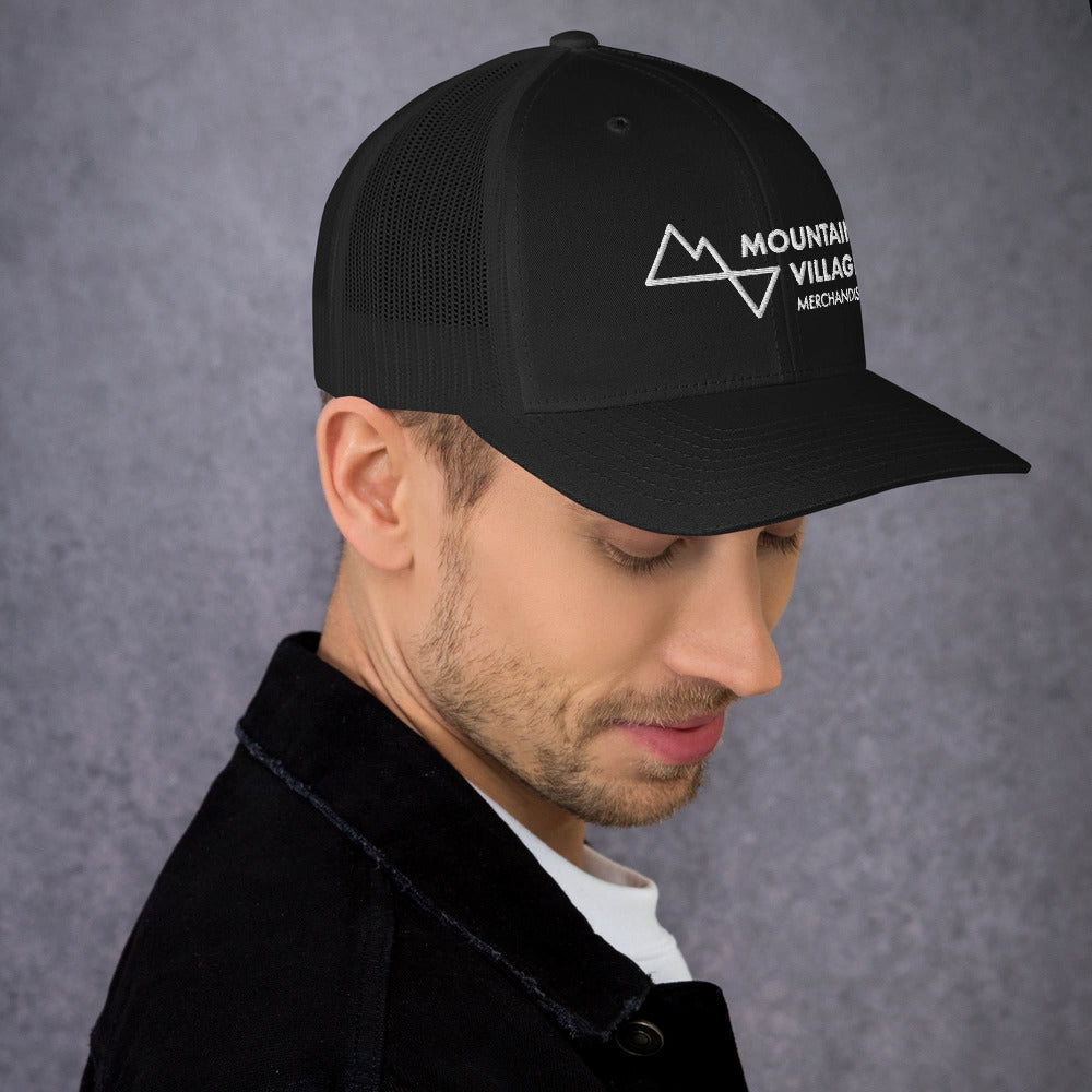 Trucker Cap: Mountain Village Merchandise Accessories - Mountain Village Merchandise