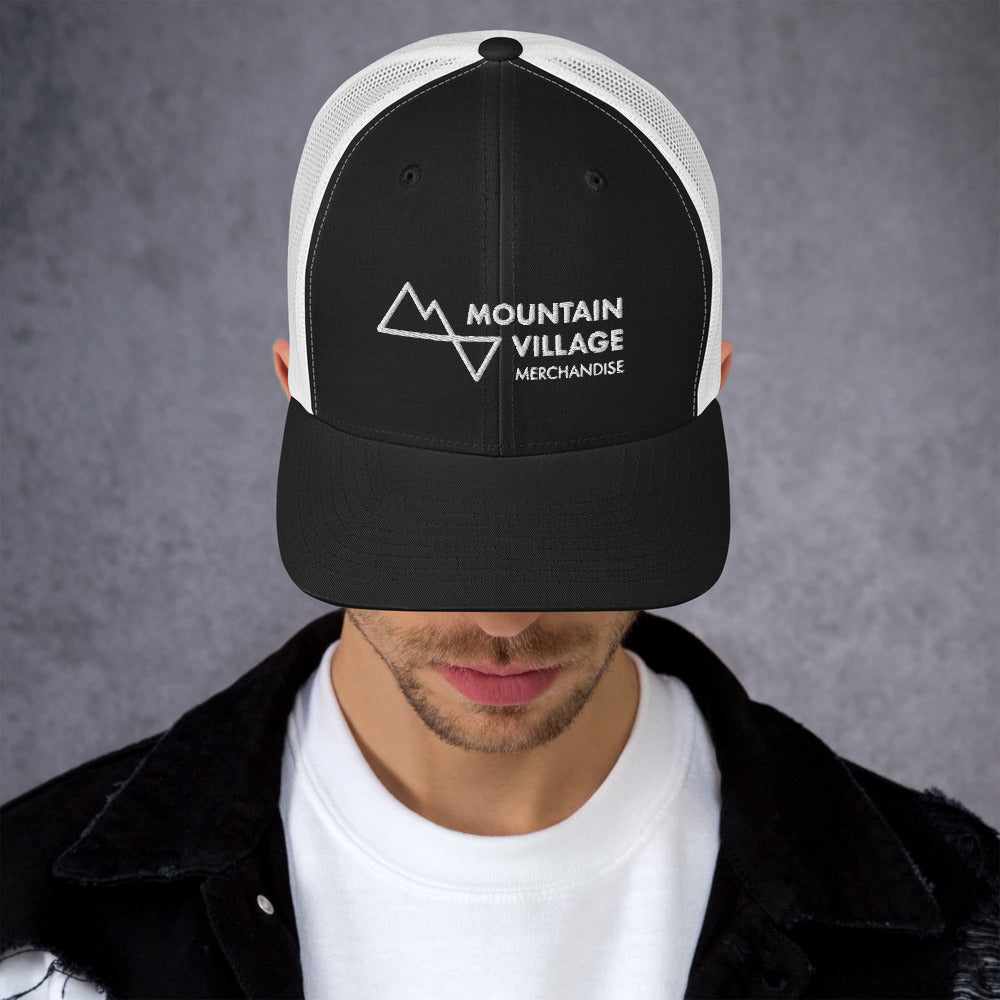 Trucker Cap: Mountain Village Merchandise Accessories - Mountain Village Merchandise