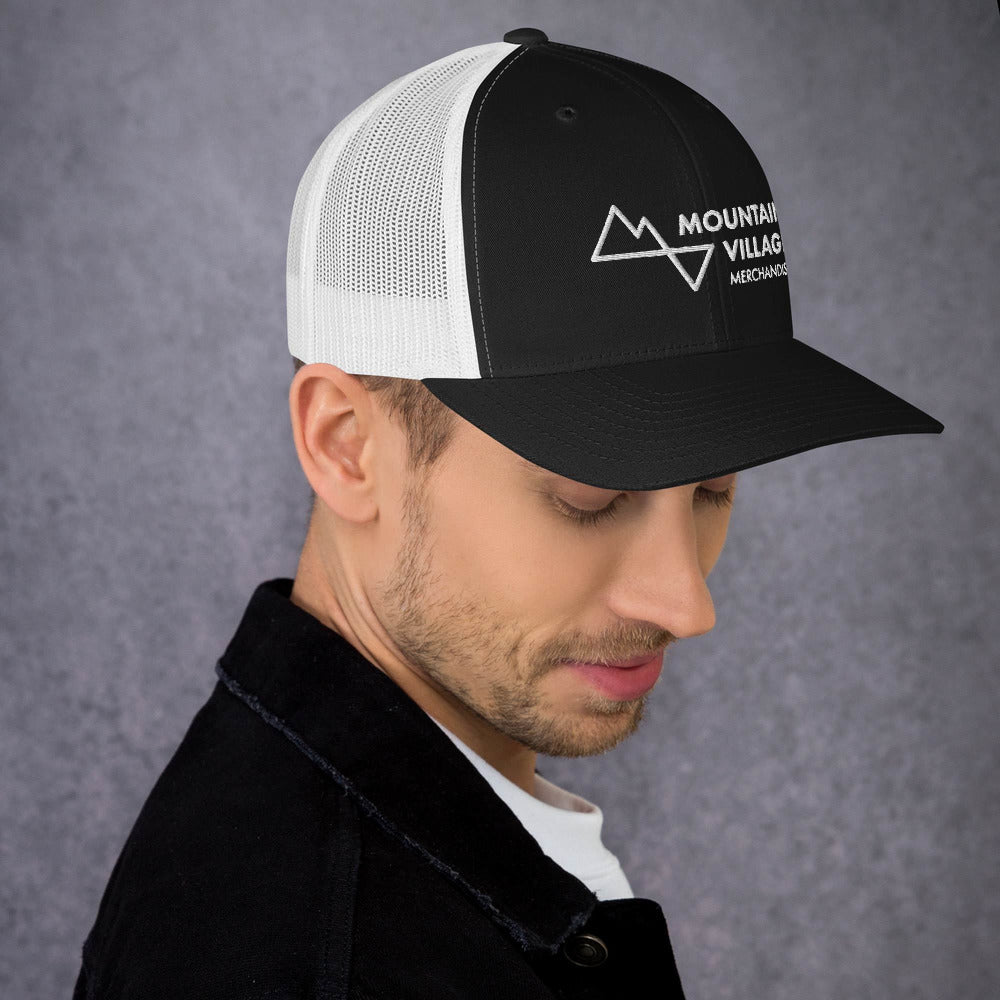 Trucker Cap: Mountain Village Merchandise Accessories - Mountain Village Merchandise