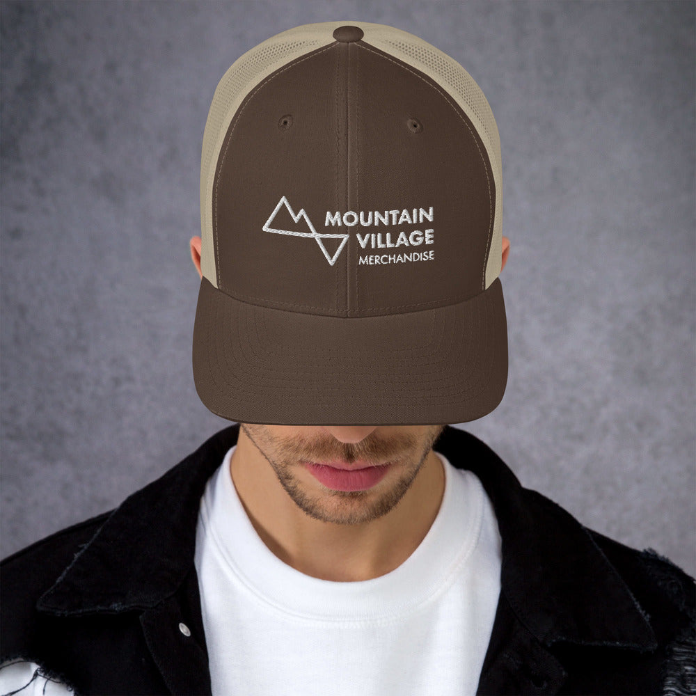 Trucker Cap: Mountain Village Merchandise Accessories - Mountain Village Merchandise
