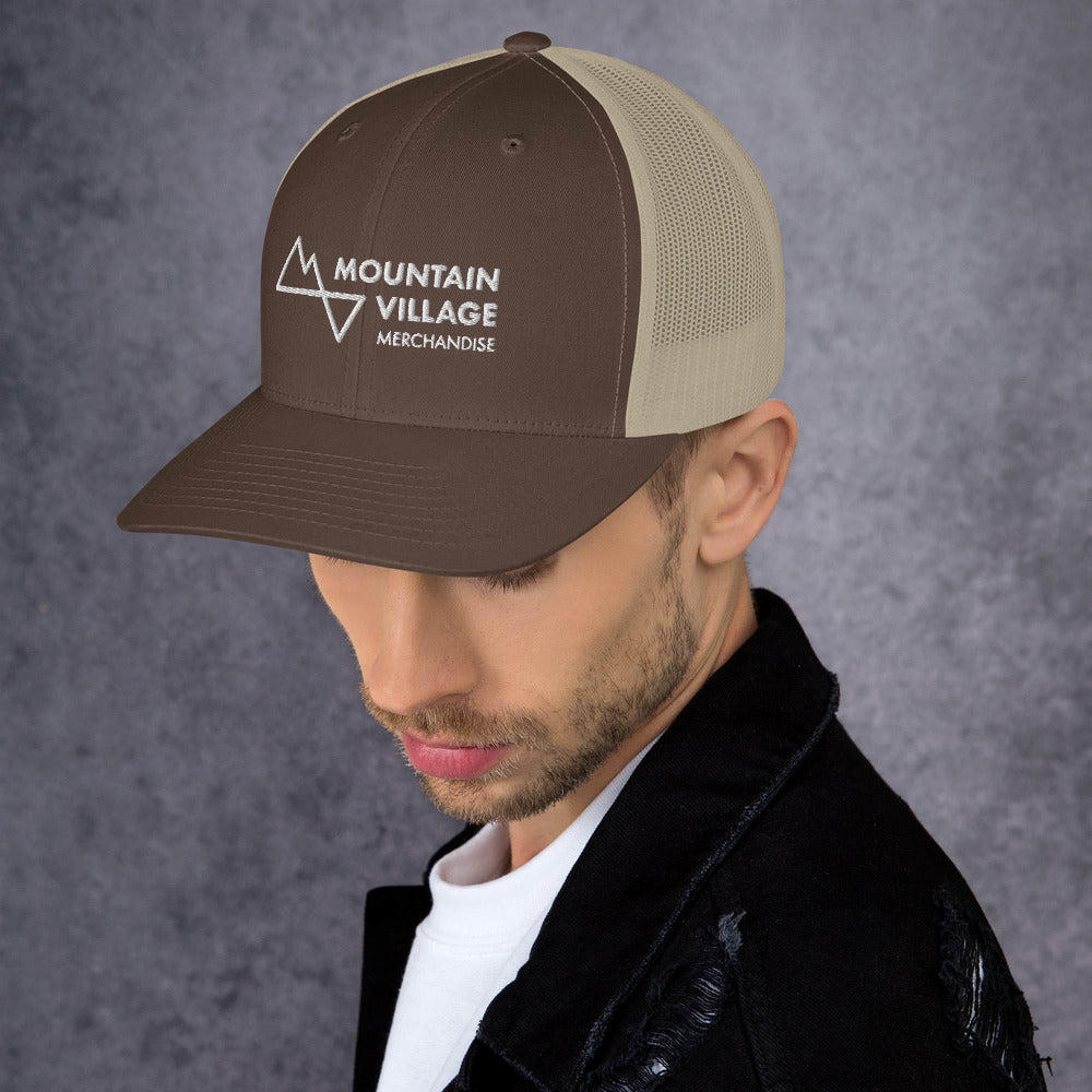 Trucker Cap: Mountain Village Merchandise Accessories - Mountain Village Merchandise