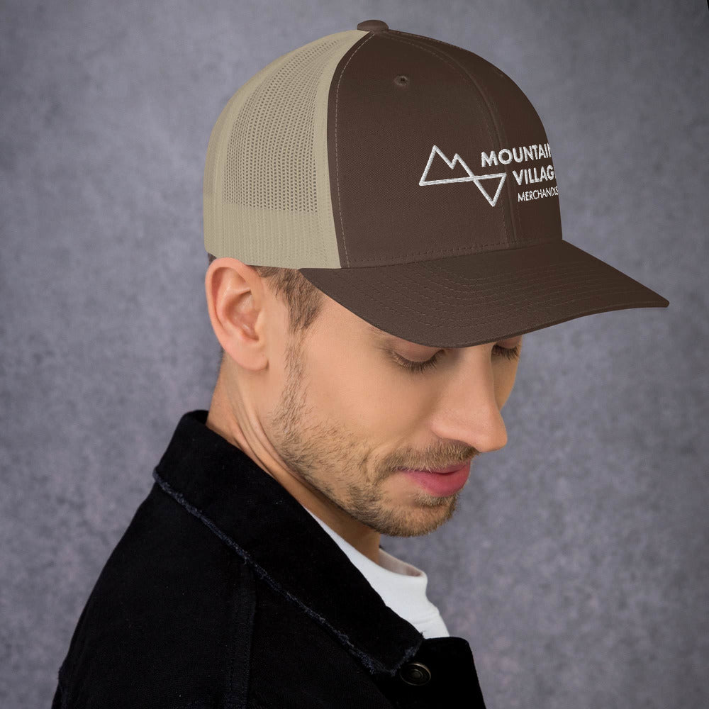 Trucker Cap: Mountain Village Merchandise Accessories - Mountain Village Merchandise