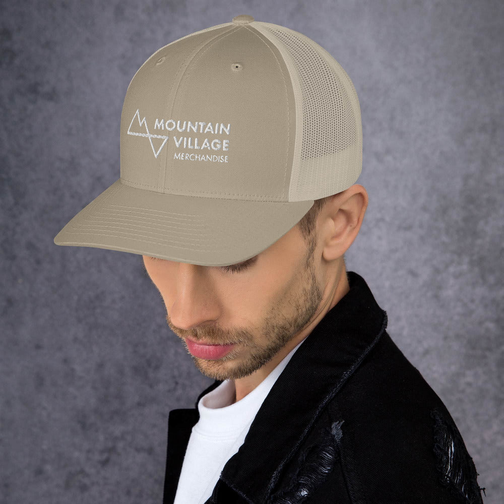 Trucker Cap: Mountain Village Merchandise Accessories - Mountain Village Merchandise