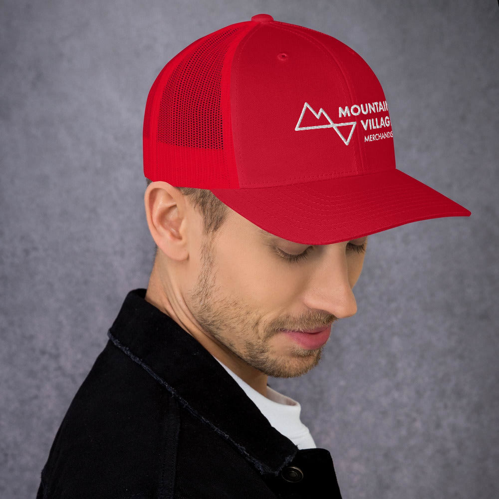 Trucker Cap: Mountain Village Merchandise Accessories - Mountain Village Merchandise