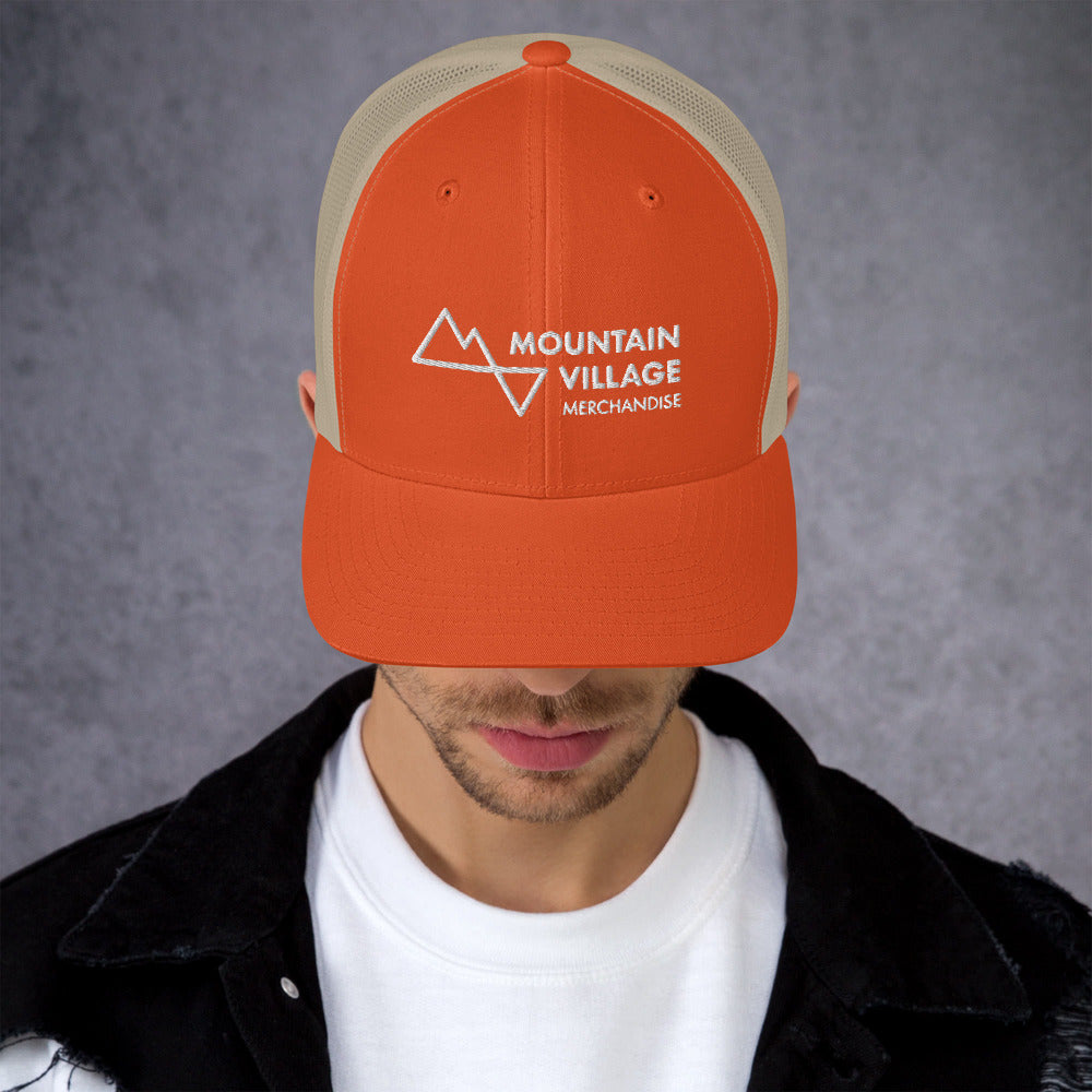 Trucker Cap: Mountain Village Merchandise Accessories - Mountain Village Merchandise