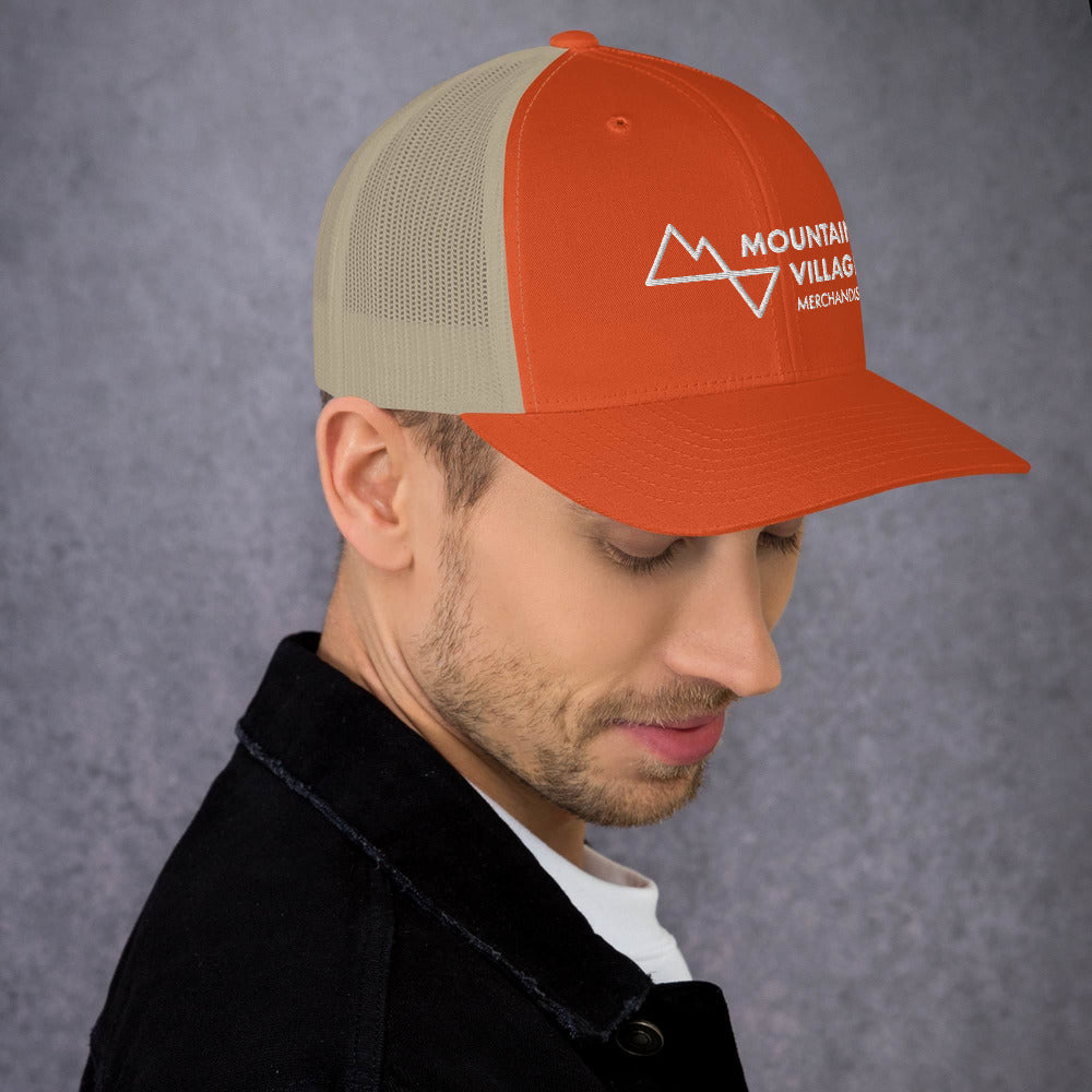 Trucker Cap: Mountain Village Merchandise Accessories - Mountain Village Merchandise