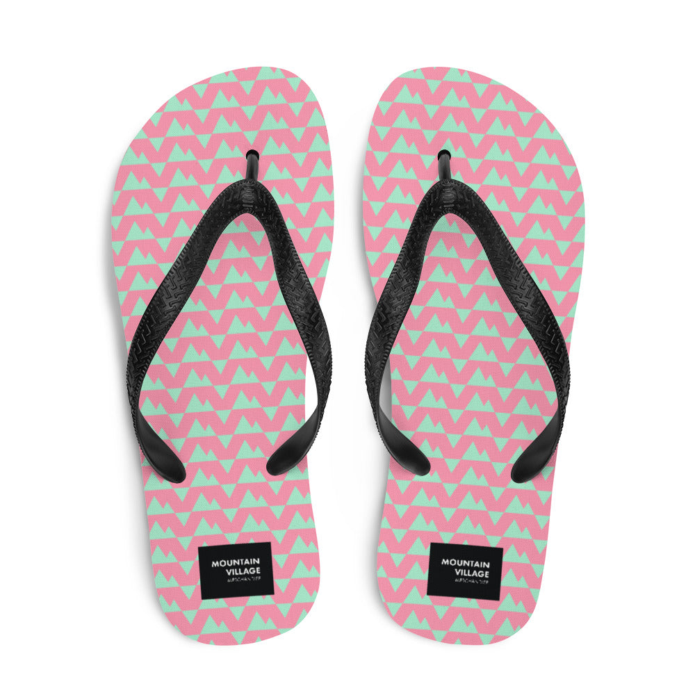 MVM: LoveBugs Sky: Mountain Village Brand Flip Flops - Mountain Village Merchandise