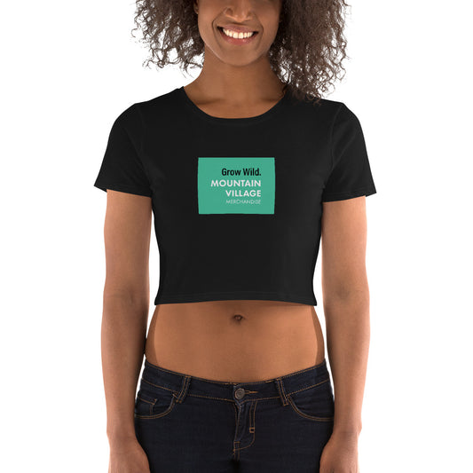 MVM: Grow Wild: TurtleTop: Womens Latest Fashionable Branded Crop Top - Mountain Village Merchandise