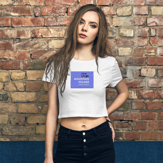 MVM: Let's Go: OceanSide: Womens Latest Fashionable Branded Crop Top - Mountain Village Merchandise