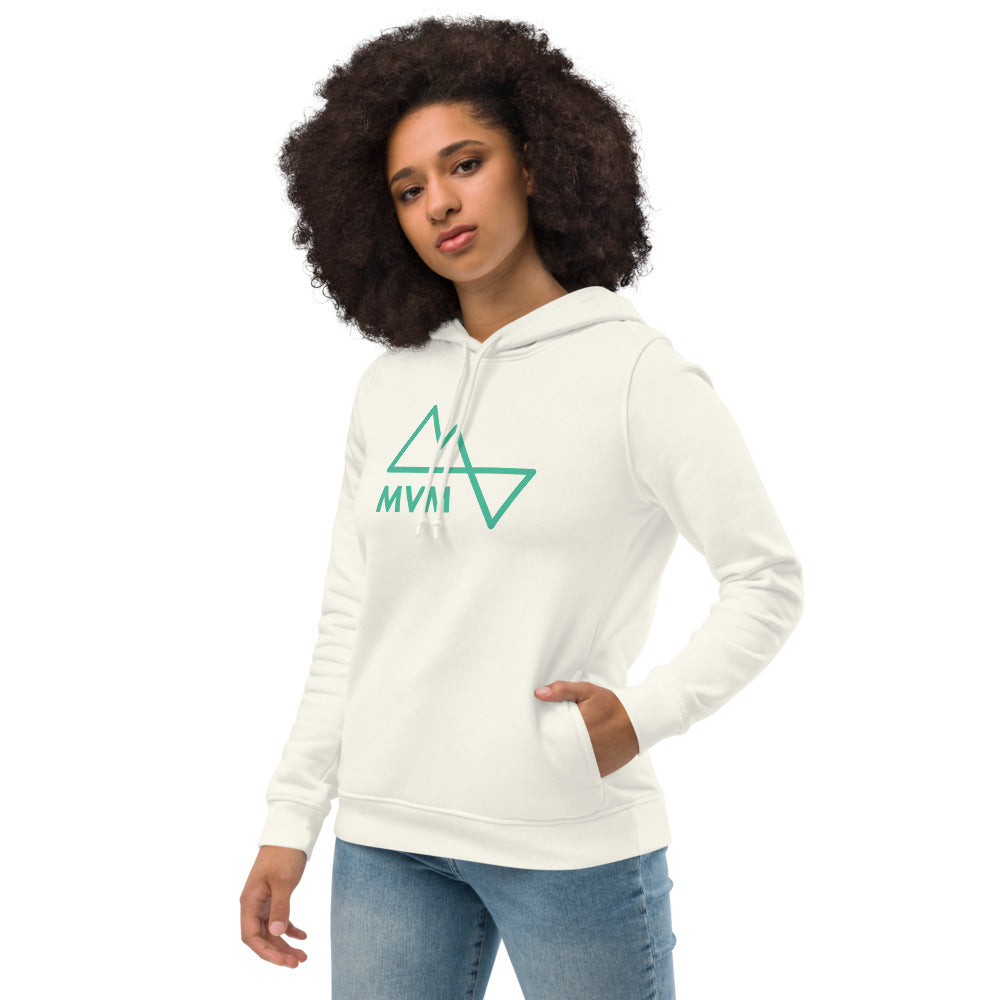 Women's eco fitted hoodie - Mountain Village Merchandise