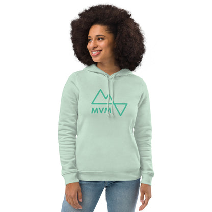 Women's eco fitted hoodie - Mountain Village Merchandise